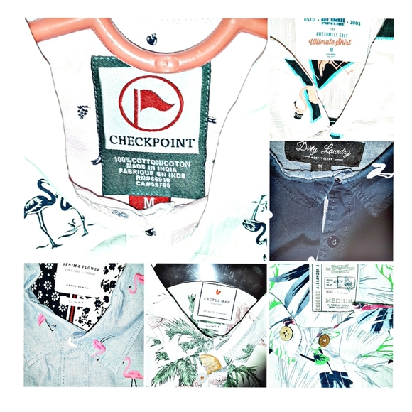 Flamingo button up bundle - Picture 4 of 8